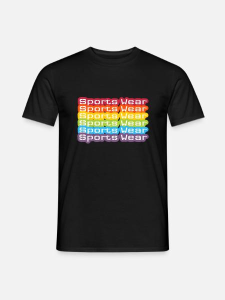 Vêtements de sport Rainbow Two - T-shirt homme - noir