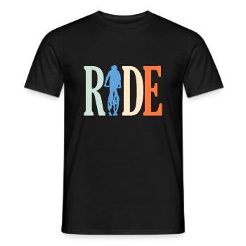 Cyclist Ride - Cyclist Gift - Men's T-Shirt - black - Front - AI Model Male 178 light (178cm)
