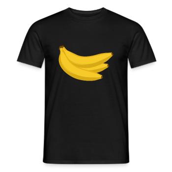 Bananen - Männer T-Shirt - Schwarz - Vorne - AI Model Male 178 light (178cm)