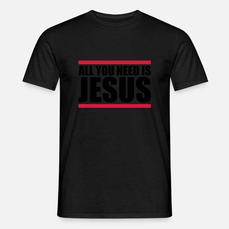 Beam Need Jesus - Men’s T-shirt - black