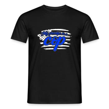 Policier américain Police Police Grand-père - T-shirt homme - noir - Devant - AI Model Male 178 light (178cm)