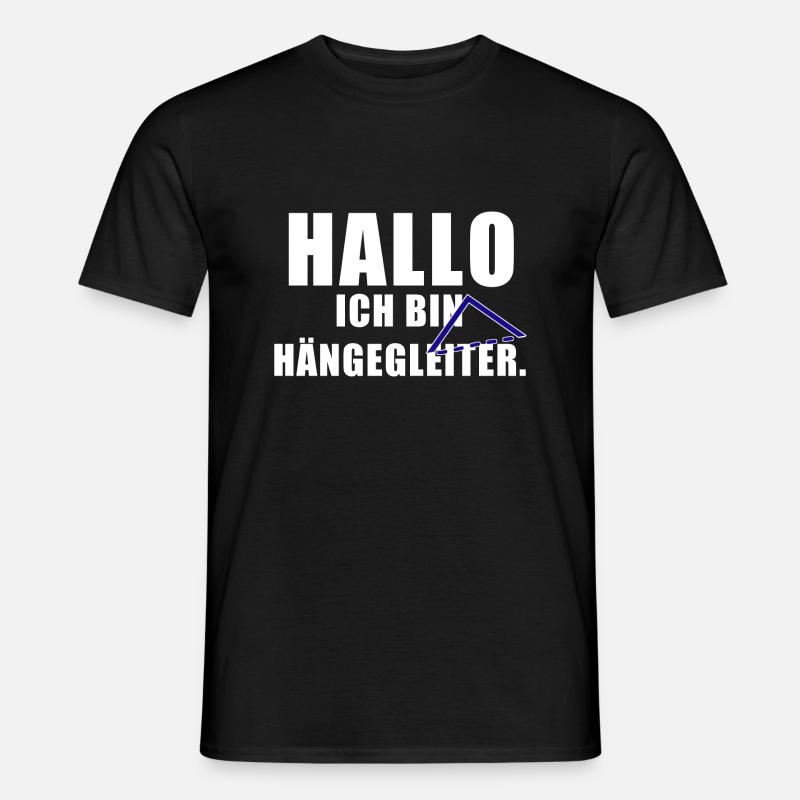 Hängegleiter - Männer T-Shirt - Schwarz