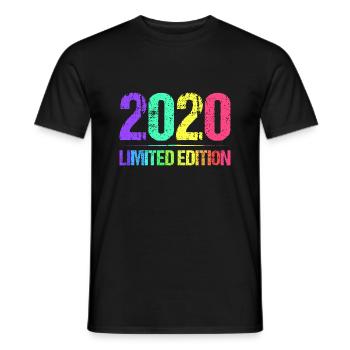 2020 Limited Edition Vintage 20 Retro Vintage - Men's T-Shirt - black - Front - AI Model Male 178 light (178cm)