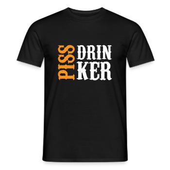 Piss Drinker 28 - Männer T-Shirt - Schwarz - Vorne - AI Model Male 178 light (178cm)