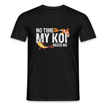 Drôle pas de temps mon KOI a besoin de moi T-Shirt - T-shirt homme - noir - Devant - AI Model Male 178 light (178cm)