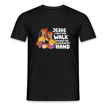 Église Religion Catholique Catholique Jésus-Christ - T-shirt homme - noir - Devant - AI Model Male 178 light (178cm)