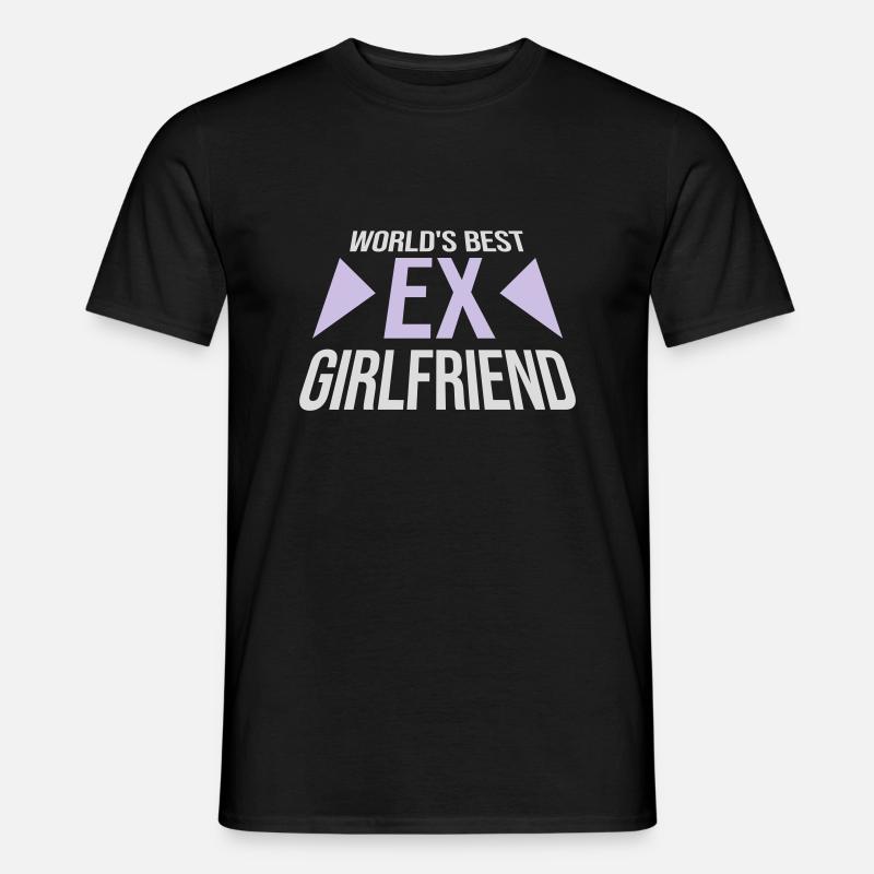 worlds best ex girlfriend - Männer T-Shirt - Schwarz