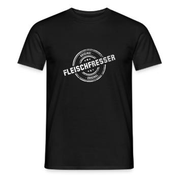 Fleischfresser - Männer T-Shirt - Schwarz - Vorne - AI Model Male 178 light (178cm)