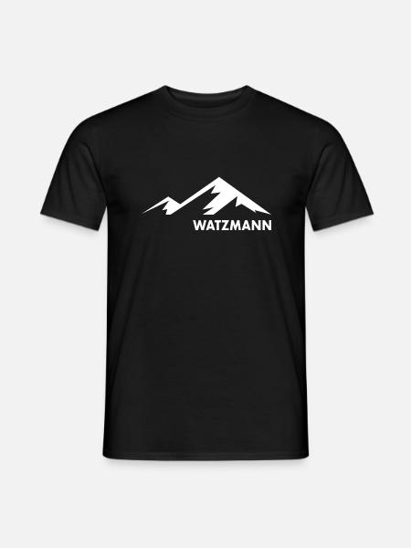 Berg Watzmann Bayern - Männer T-Shirt - Schwarz