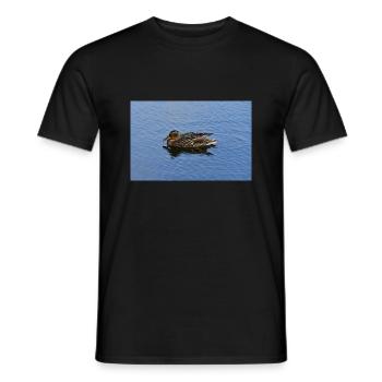 Scottish Swimming Duck - Men's T-Shirt - black - Front - AI Model Male 178 light (178cm)