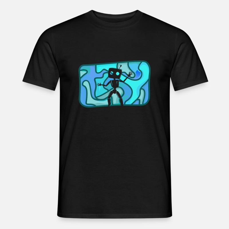 Cyborg Roboter Tech - Männer T-Shirt - Schwarz