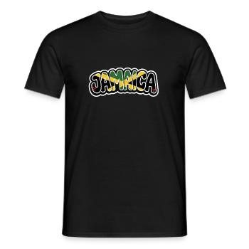 JAMAÏQUE Graffiti - T-shirt homme - noir - Devant - AI Model Male 178 light (178cm)