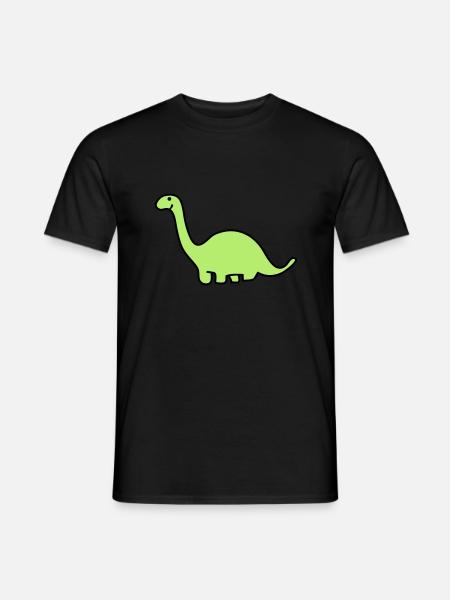 Cute Diplodocus - Men's T-Shirt - black