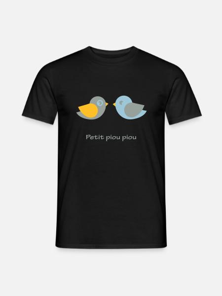 petit piou piou bébé - Men's T-Shirt - black