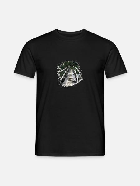 Wooden bridge - Men's T-Shirt - black