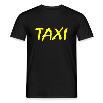 Taxi - Männer T-Shirt - Schwarz - Vorne - AI Model Male 178 light (178cm)
