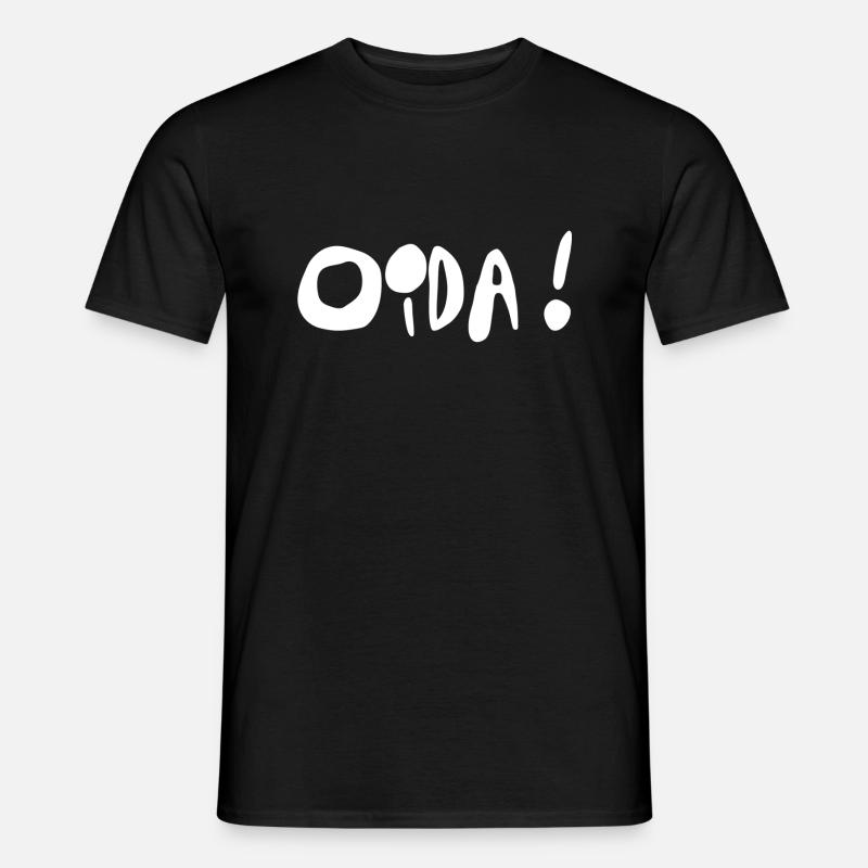 Oida! - Männer T-Shirt - Schwarz