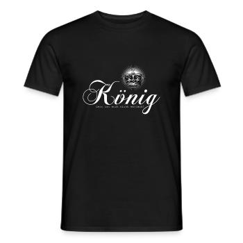 König sein - Männer T-Shirt - Schwarz - Vorne - AI Model Male 178 light (178cm)