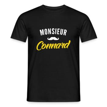 monsieur connard / citations drôles - T-shirt homme - noir - Devant - AI Model Male 178 light (178cm)