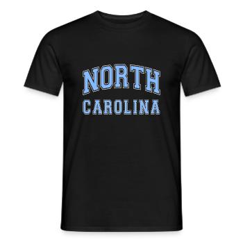 North carolina - Männer T-Shirt - Schwarz - Vorne - AI Model Male 178 light (178cm)