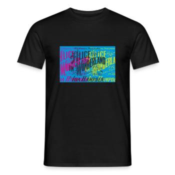 Alice in Wonderland - Männer T-Shirt - Schwarz - Vorne - AI Model Male 178 light (178cm)