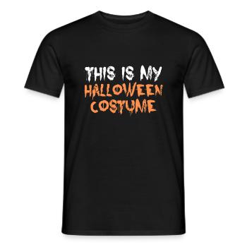 Ceci est mon costume d’Halloween t-shirt costume costume - T-shirt homme - noir - Devant - AI Model Male 178 light (178cm)