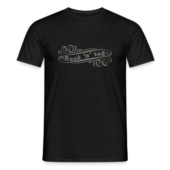 Rock'n'roll guitare musicale rockabilly - T-shirt homme - noir - Devant - AI Model Male 178 light (178cm)