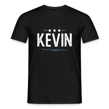 Kevin - Männer T-Shirt - Schwarz - Vorne - AI Model Male 178 light (178cm)