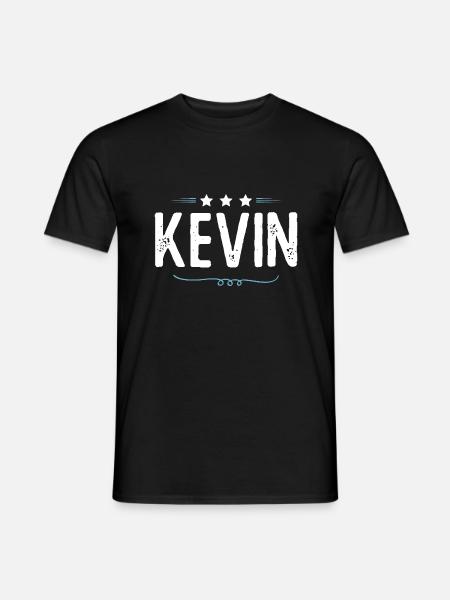 Kevin - Männer T-Shirt - Schwarz