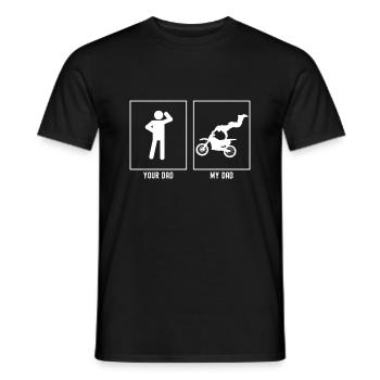 Your Father - My Father - Motorcycle Extreme - Men's T-Shirt - black - Front - AI Model Male 178 light (178cm)