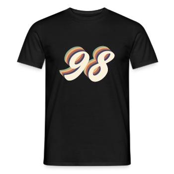98th anniversary vintage - Men's T-Shirt - black - Front - AI Model Male 178 light (178cm)