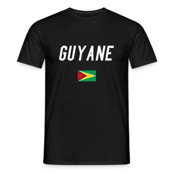 guyane - T-shirt homme - noir - Devant - AI Model Male 178 light (178cm)