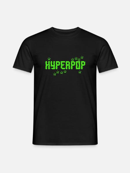 Retro 90s Hyperpop Aesthetic Music - Men's T-Shirt - black