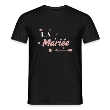 The Bride Pink Arrow - Men's T-Shirt - black - Front - AI Model Male 178 light (178cm)