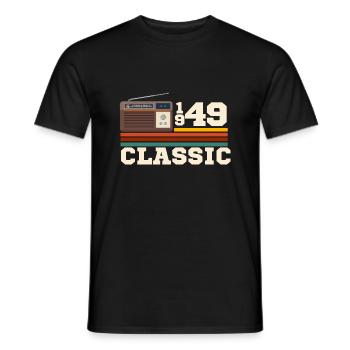 Anniversary 1949 retro classic - Men's T-Shirt - black - Front - AI Model Male 178 light (178cm)