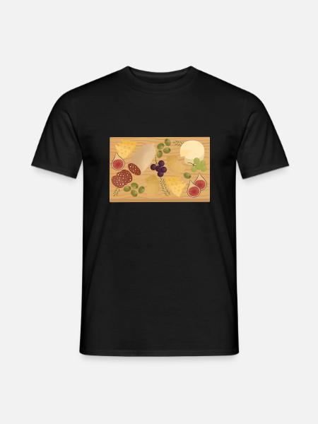 Charcuterie-Brett - Männer T-Shirt - Schwarz