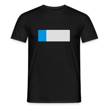 _blank_kurz - Männer T-Shirt - Schwarz - Vorne - AI Model Male 178 light (178cm)