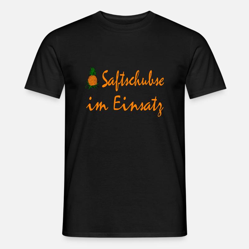 Saftschubse im Einsatz - Männer T-Shirt - Schwarz