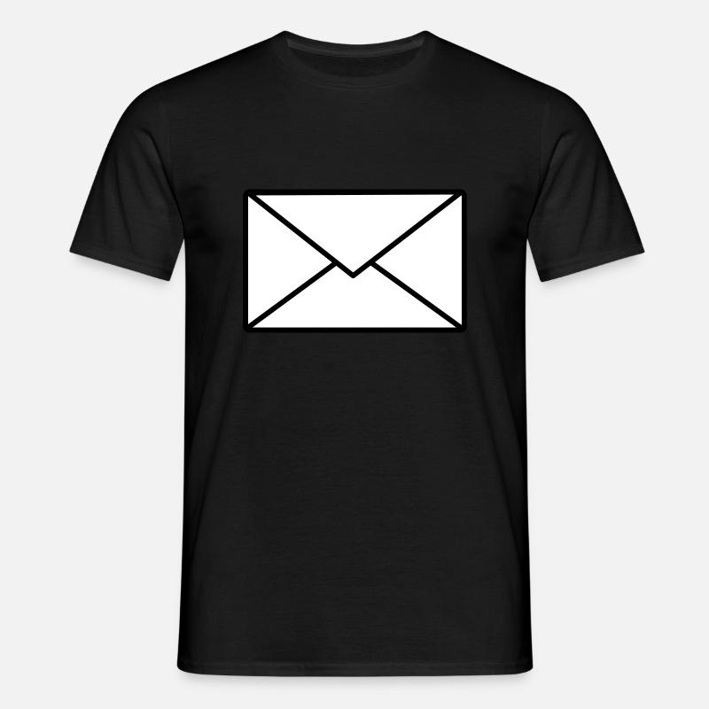 Brief - Männer T-Shirt - Schwarz