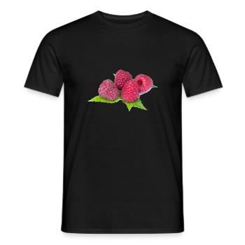 framboises - T-shirt homme - noir - Devant - AI Model Male 178 light (178cm)