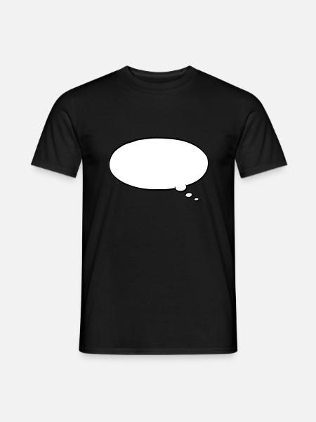 Thought bubble - Men's T-Shirt - black
