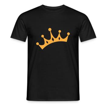 crown - Männer T-Shirt - Schwarz - Vorne - AI Model Male 178 light (178cm)