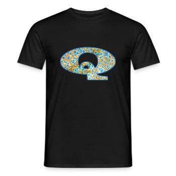 q e 243 - Männer T-Shirt - Schwarz - Vorne - AI Model Male 178 light (178cm)