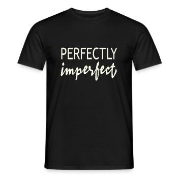Perfectly imperfect - Men's T-Shirt - black - Front - AI Model Male 178 light (178cm)