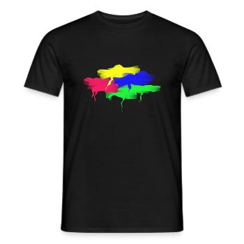 Color - Colorful - Life - Fun - Men's T-Shirt - black - Front - AI Model Male 178 light (178cm)