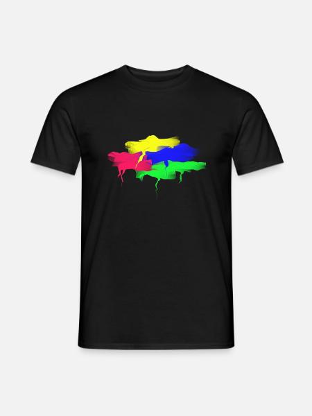 Color - Colorful - Life - Fun - Men's T-Shirt - black