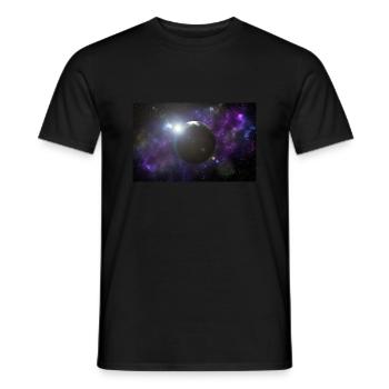 Sun shine and earth - Men's T-Shirt - black - Front - AI Model Male 178 light (178cm)