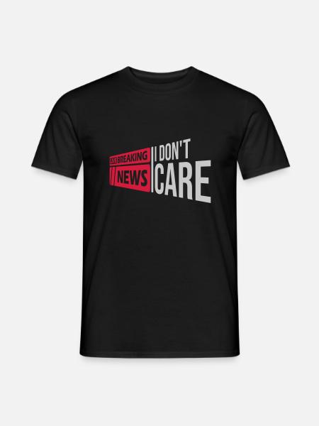 Breaking news don't - Men's T-Shirt - black