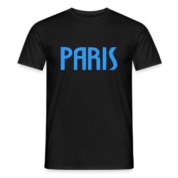 Paris - T-shirt homme - noir - Devant - AI Model Male 178 light (178cm)