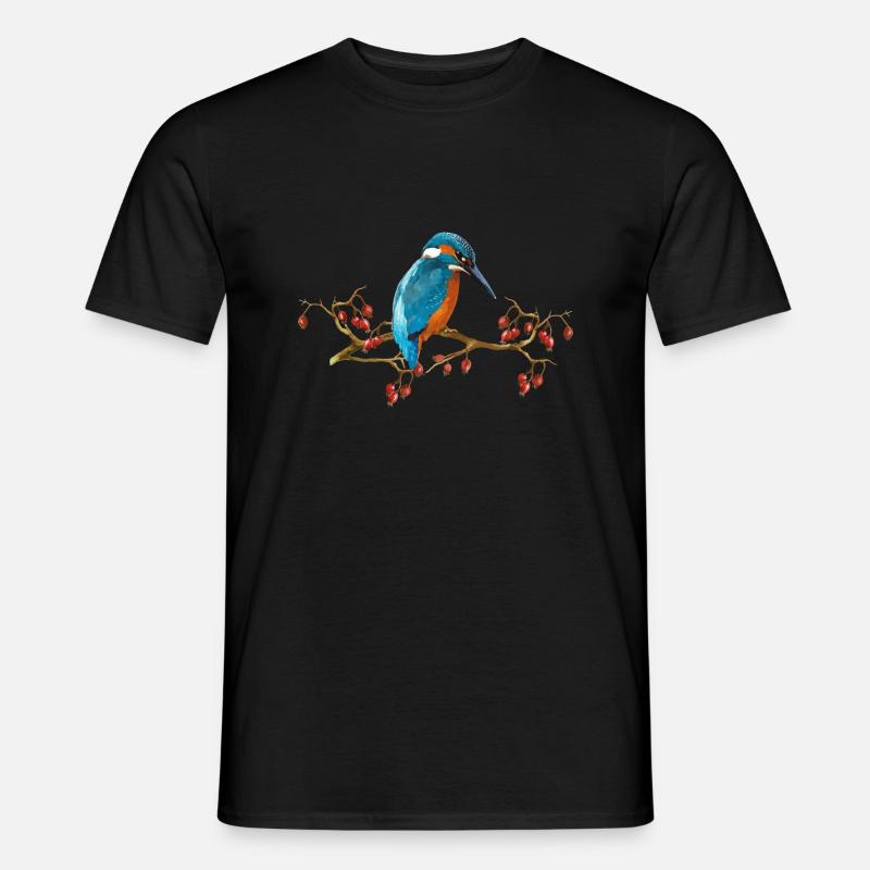 Bunter Vogel - Männer T-Shirt - Schwarz